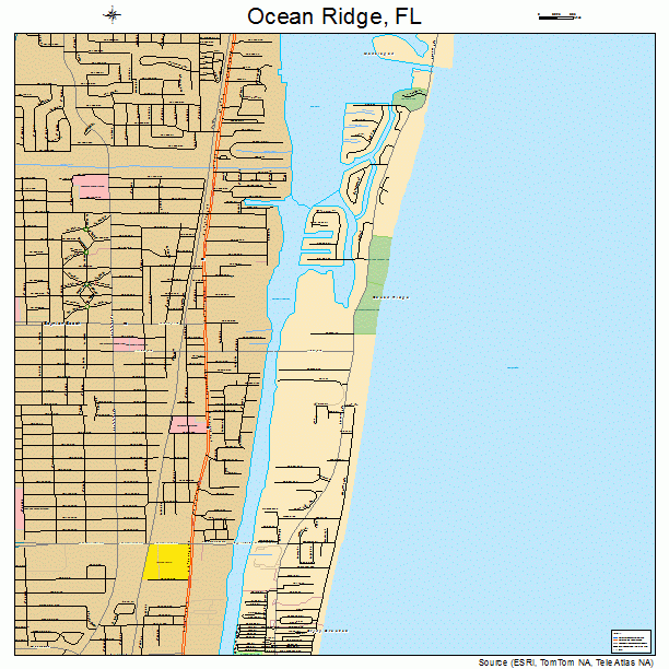 Ocean Ridge, FL street map
