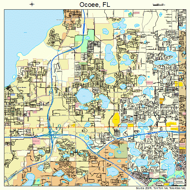 Ocoee, FL street map