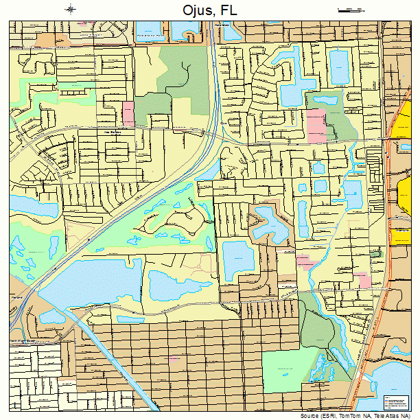 Ojus, FL street map