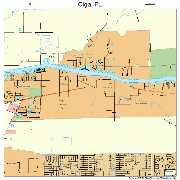 Olga, FL street map