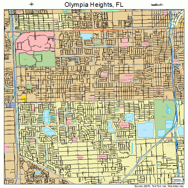 Olympia Heights, FL street map