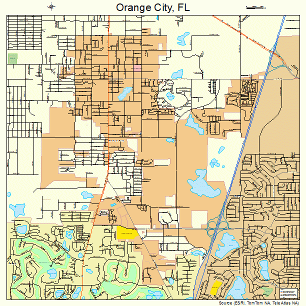 Orange City, FL street map