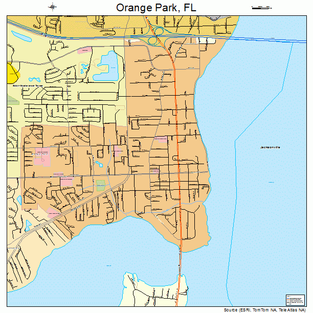 Orange Park, FL street map