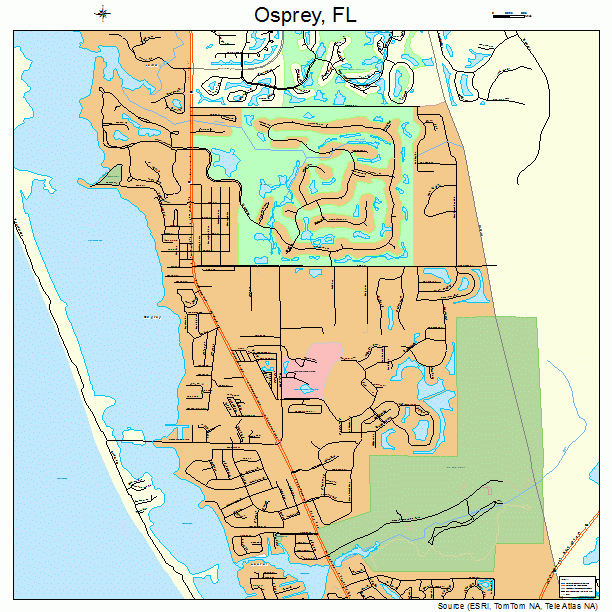 Osprey, FL street map