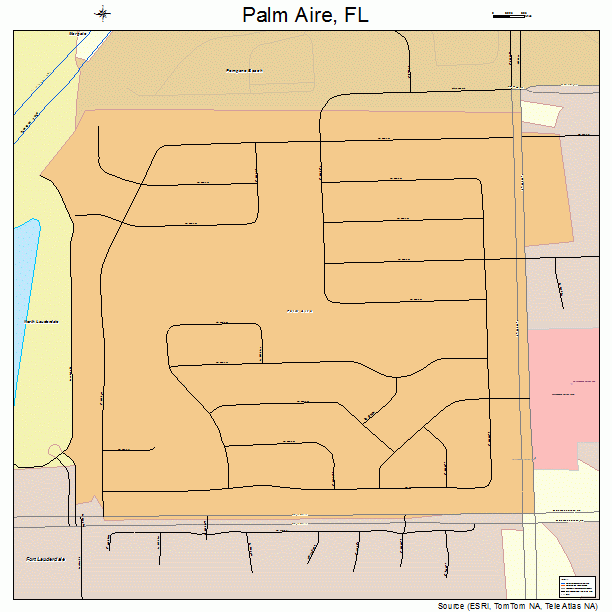 Palm Aire, FL street map