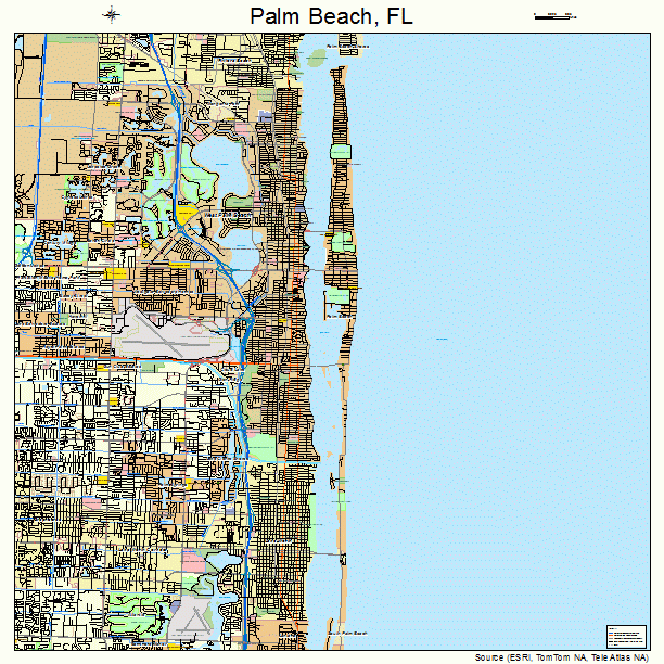 Palm Beach, FL street map