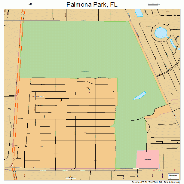 Palmona Park, FL street map