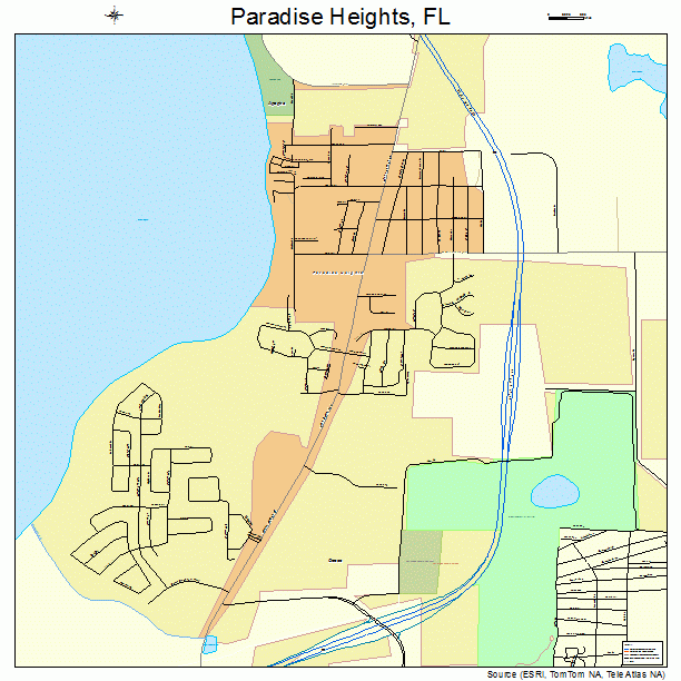 Paradise Heights, FL street map