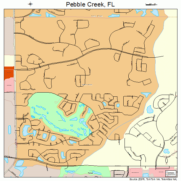 Pebble Creek, FL street map