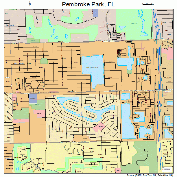 Pembroke Park, FL street map