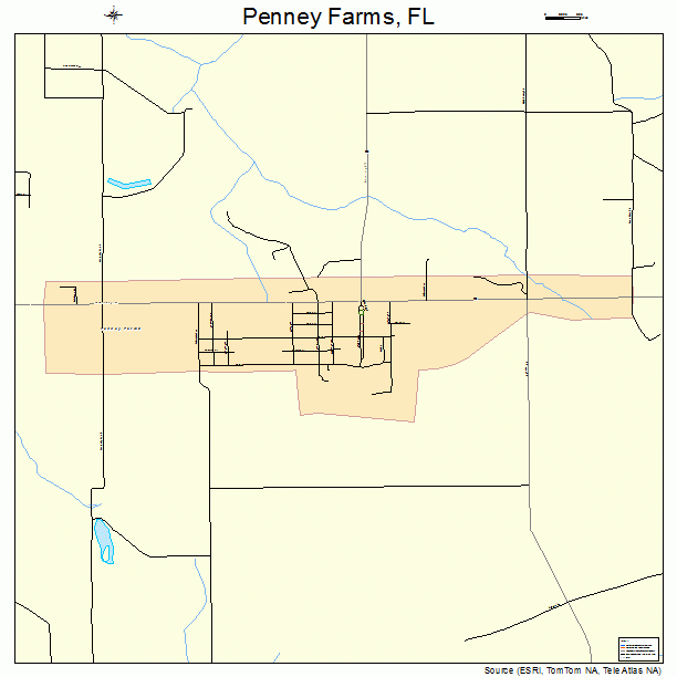 Penney Farms, FL street map