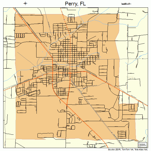 Perry, FL street map