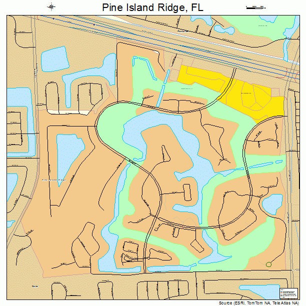 Pine Island Ridge, FL street map