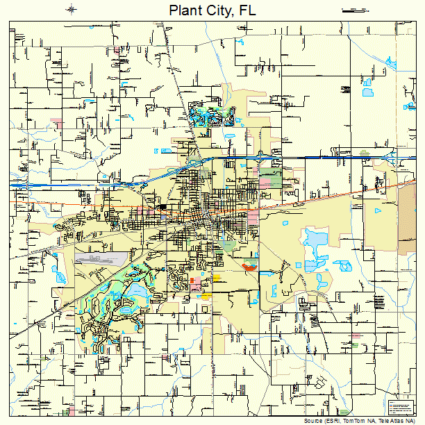 Plant City, FL street map