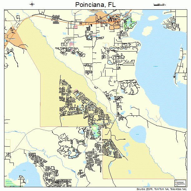 Poinciana, FL street map