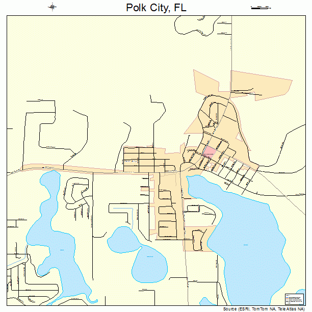 Polk City, FL street map