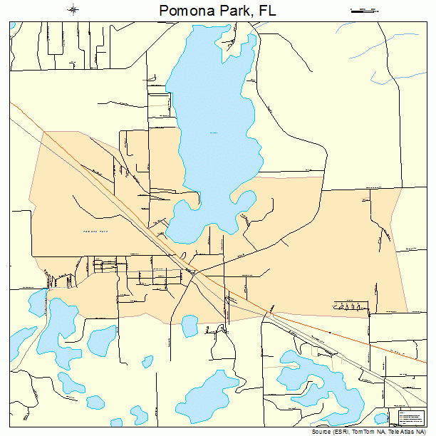 Pomona Park, FL street map