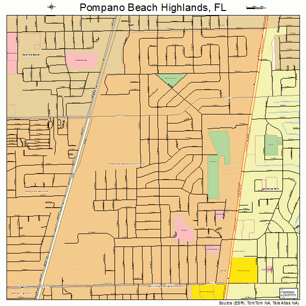 Pompano Beach Highlands, FL street map