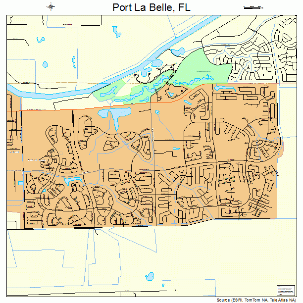 Port La Belle, FL street map