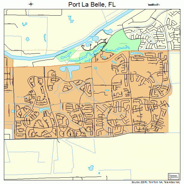 la belle florida map port