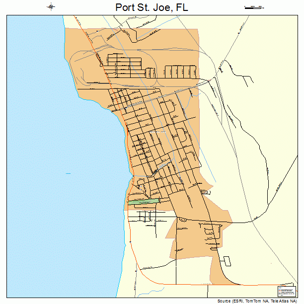 Port St. Joe, FL street map