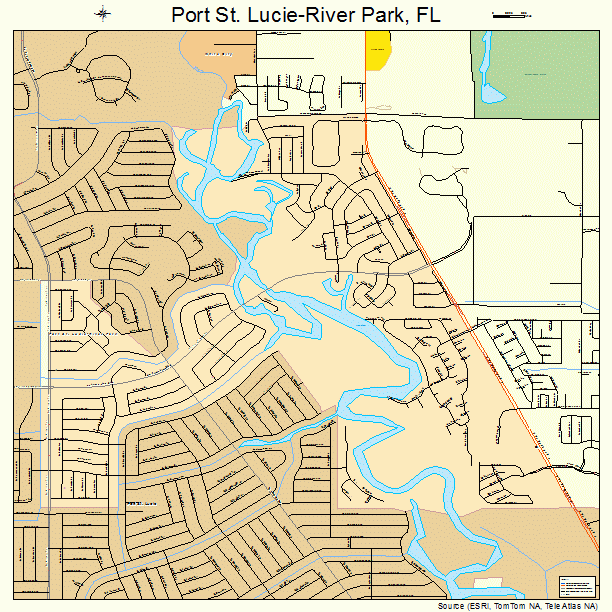 Port St. Lucie-River Park, FL street map