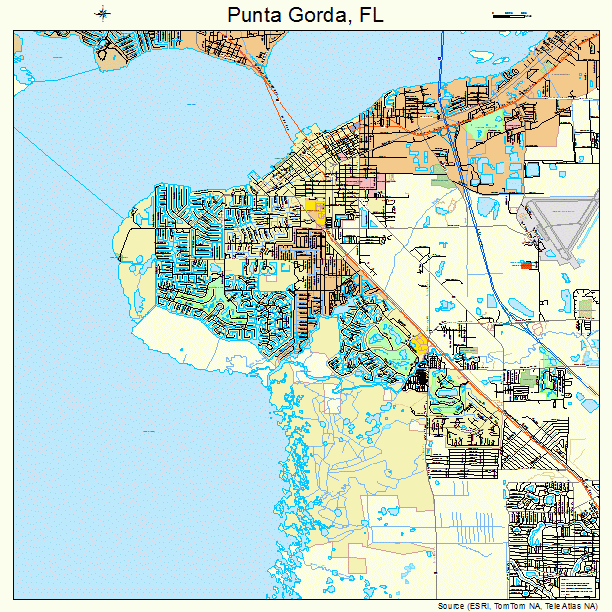 Punta Gorda, FL street map