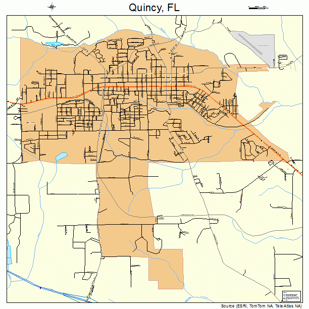 Quincy, FL street map