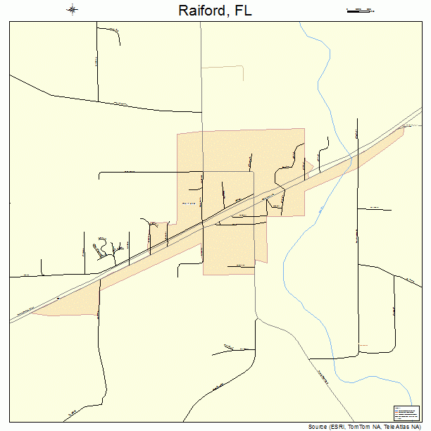 Raiford, FL street map