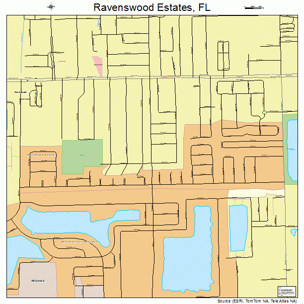 Ravenswood Estates, FL street map