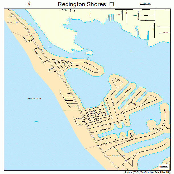 Redington Shores, FL street map