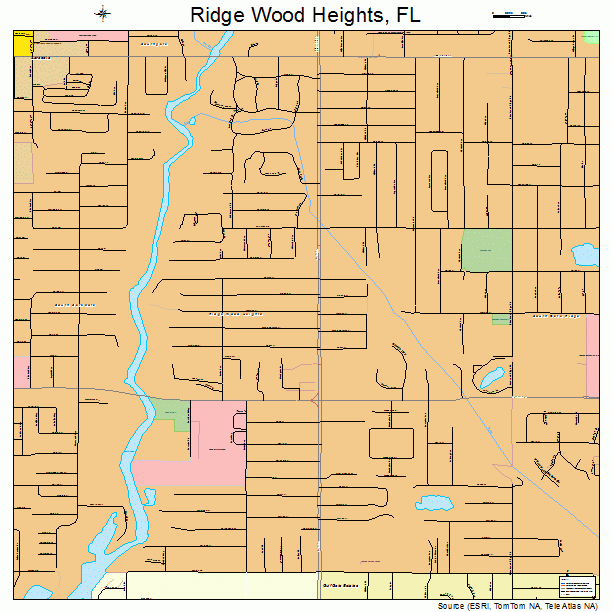 Ridge Wood Heights, FL street map