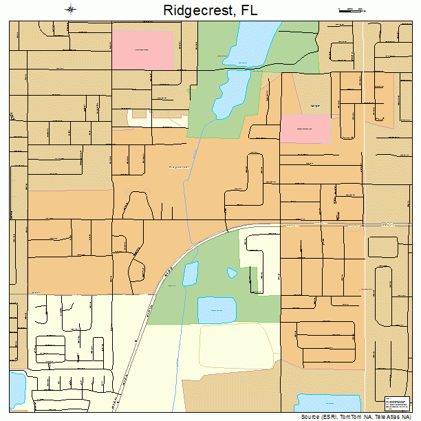 Ridgecrest, FL street map