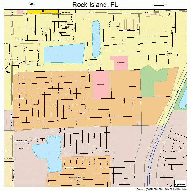 Rock Island, FL street map