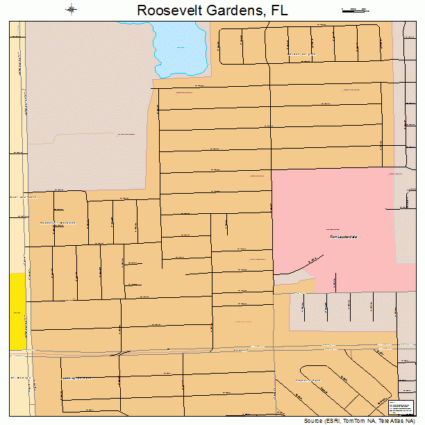 Roosevelt Gardens, FL street map