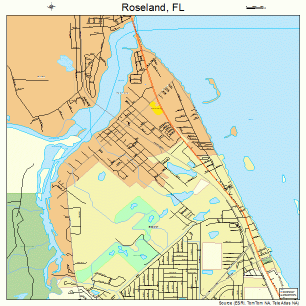 Roseland, FL street map