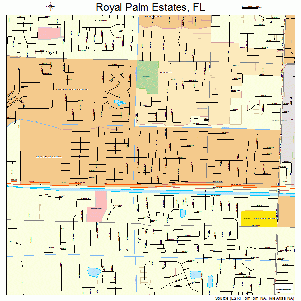 Royal Palm Estates, FL street map