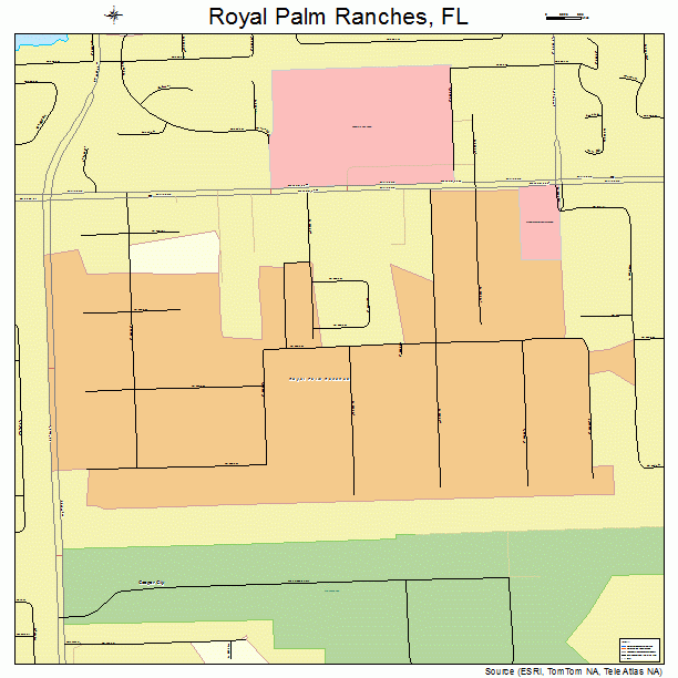 Royal Palm Ranches, FL street map