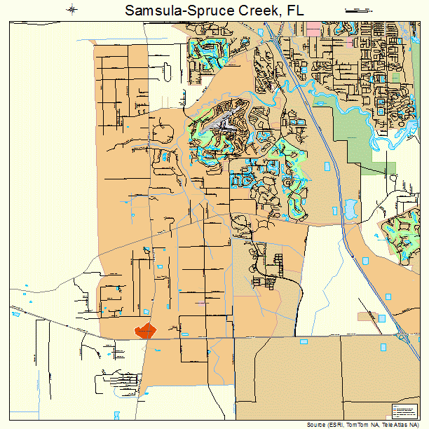 Samsula-Spruce Creek, FL street map