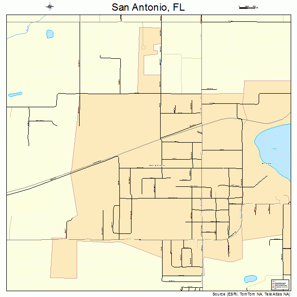 San Antonio, FL street map