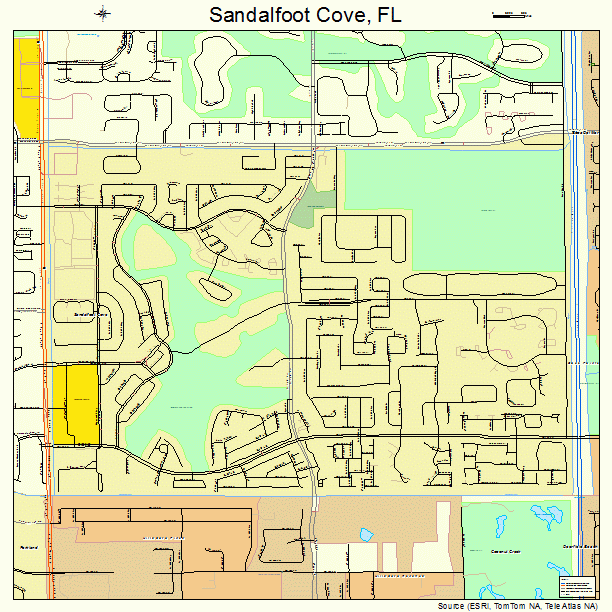 Sandalfoot Cove, FL street map