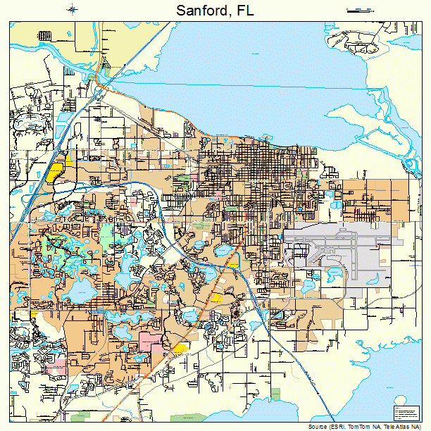Sanford, FL street map