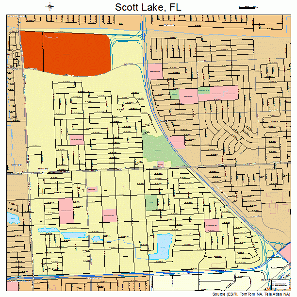 Scott Lake, FL street map