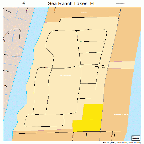 Sea Ranch Lakes, FL street map