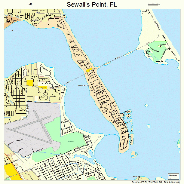 Sewall's Point, FL street map