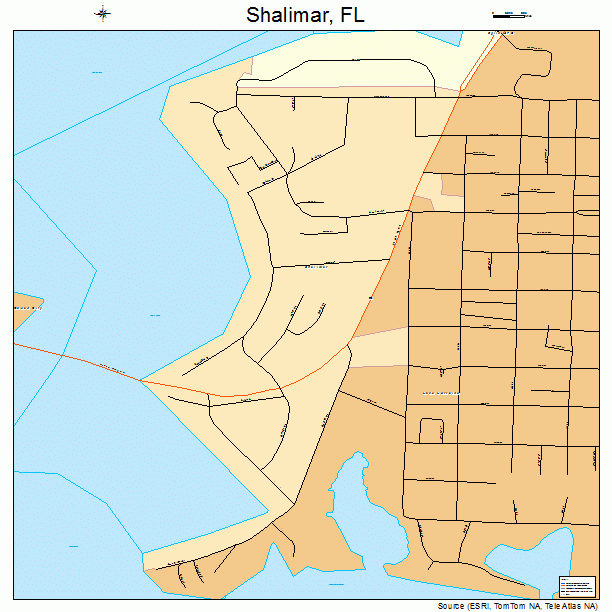 Shalimar, FL street map