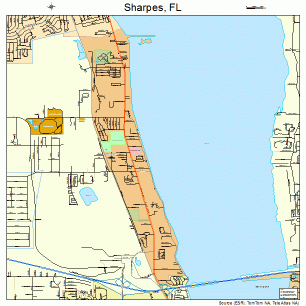 Sharpes, FL street map