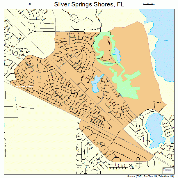 Silver Springs Shores, FL street map
