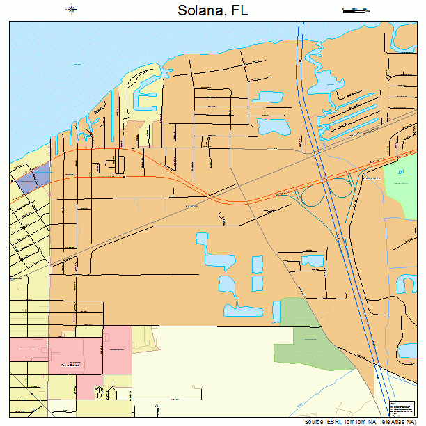 Solana, FL street map