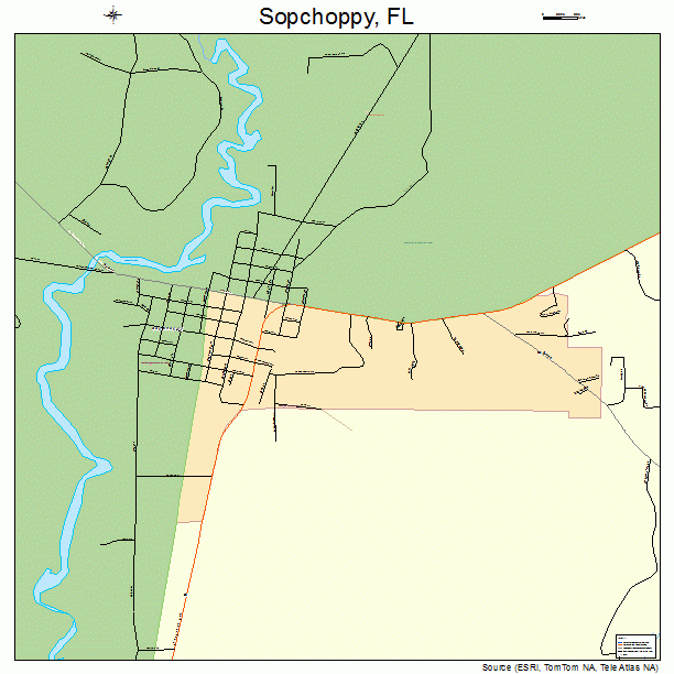 Sopchoppy, FL street map